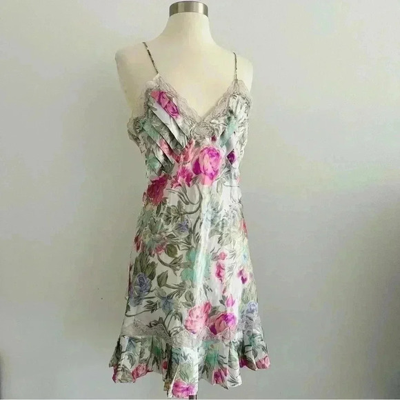 Vintage Victoria Secret Gold Label Slip Dress M - Picture 1 of 9